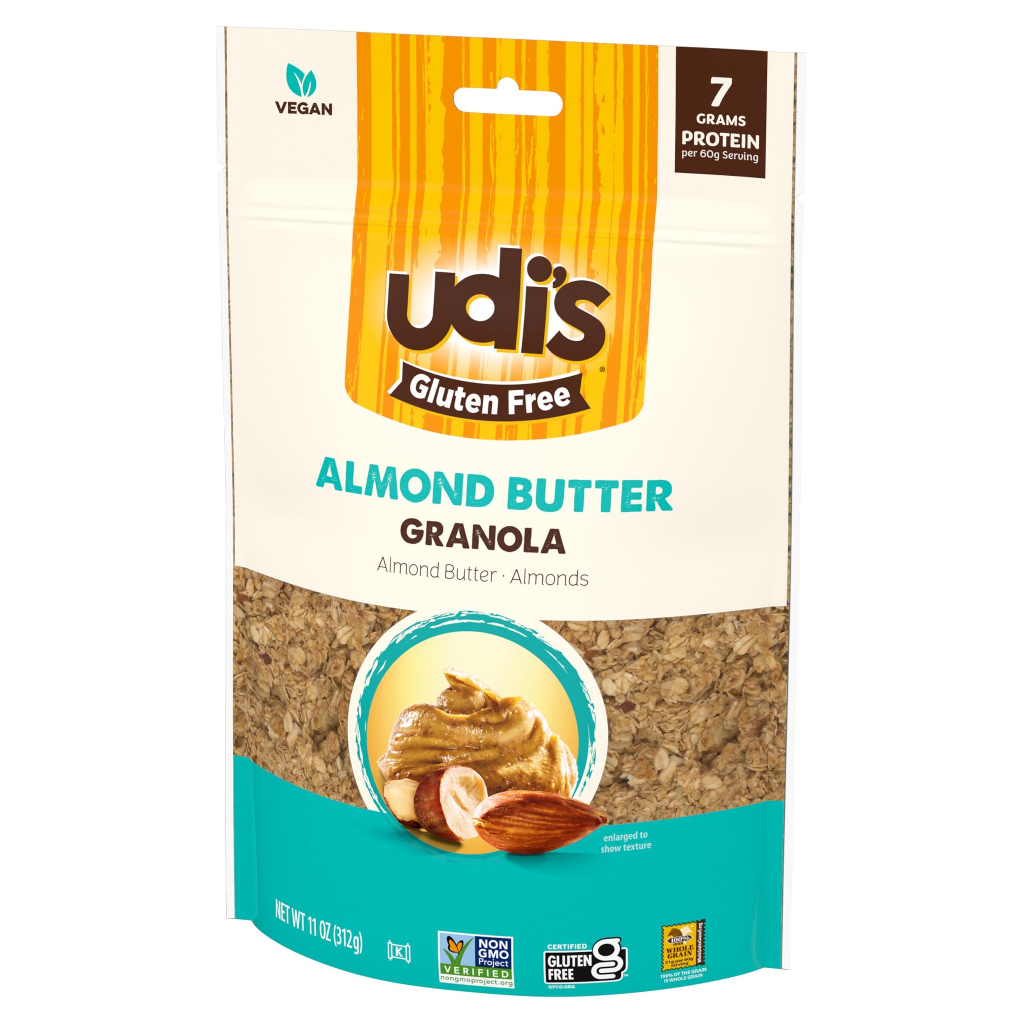 Udi's Almond Butter Gluten Free Granola - Case of 6-11 Oz