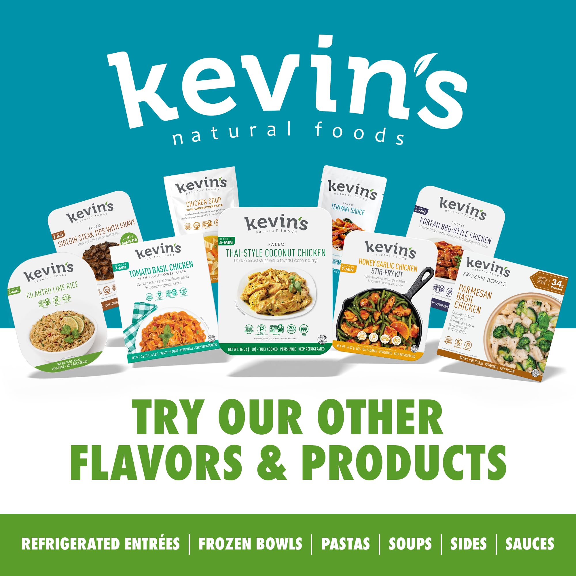 Kevin's Teriyaki-Style Chicken, 16 Oz - (Frozen)