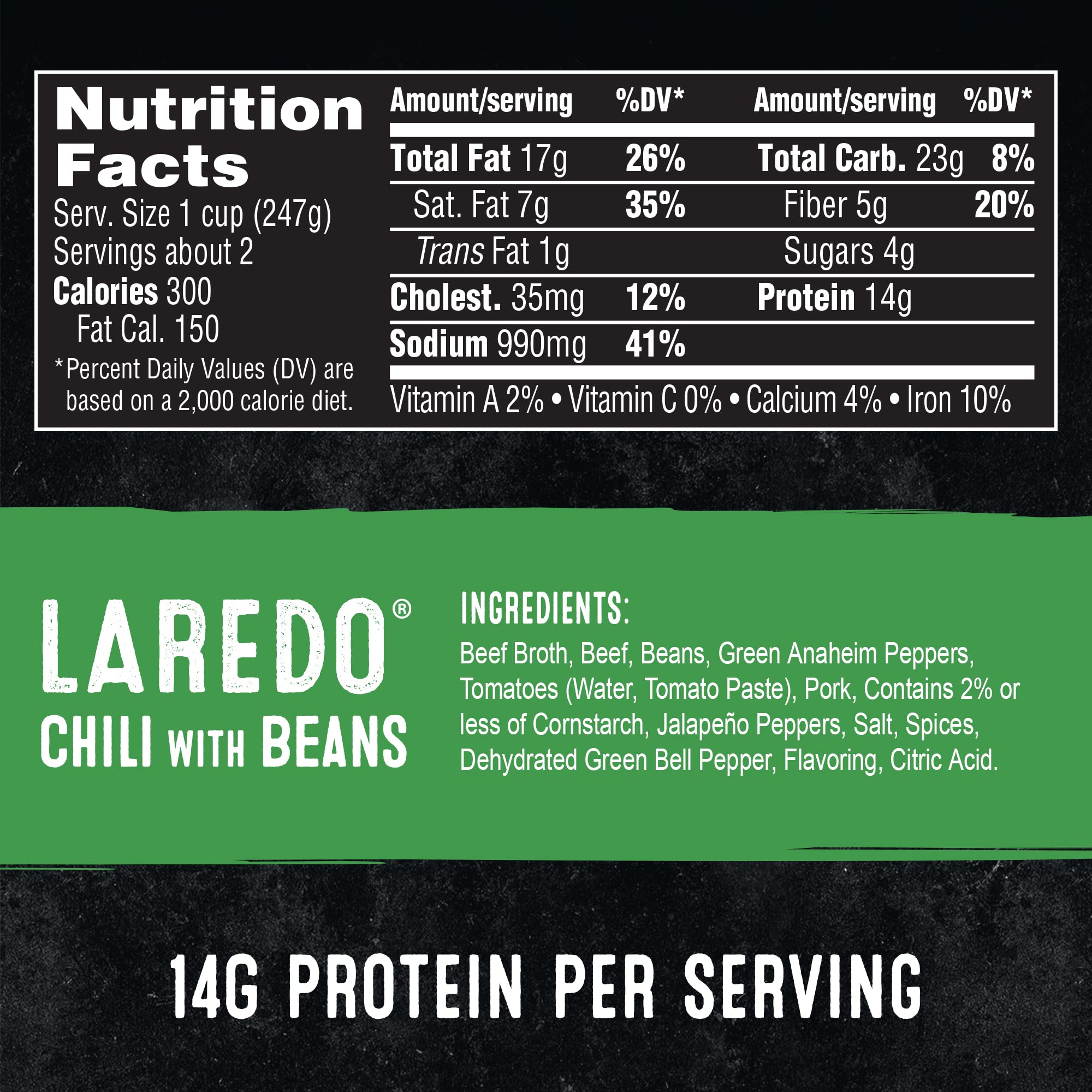STAGG Laredo Chili With Beans, 15 Oz