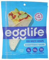 Egglife, Wraps Egg White Everything Bagel, 6 Ounce