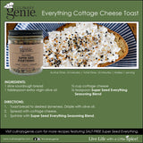 Culinary Genie Salt-Free Super Seed Everything Seasoning Blend - Everything Bagel Style with Seeds & Nutritional Yeast, No Salt Added