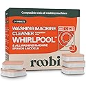 Roobi Washing Machine Cleaner Tablets. Compatible with Whirlpool and All Washing Machine Brands and Models. Septic Safe Deep Clean Formula