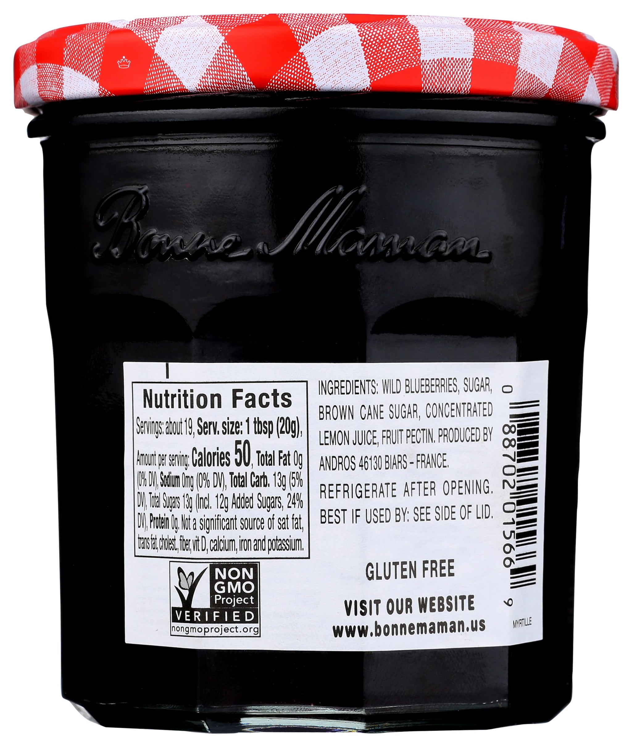 Bonne Maman Preserve, Blueberry, 13-Ounce