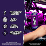 GHOST Energy Drink - 12-Pack, Welch's Grape, 16oz Cans - Energy & Focus & No Artificial Colors - 200mg of Natural Caffeine, L-Carnitine & Taurine
