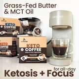 Rapidfire Original Flavor High Performance Keto Coffee Pods, Supports Energy & Metabolism, Single Serve K Cup, Brown, 16 Count, 2 Pack