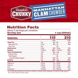 Campbell’s Chunky Soup, Manhattan Clam Chowder, 18.8 oz Can