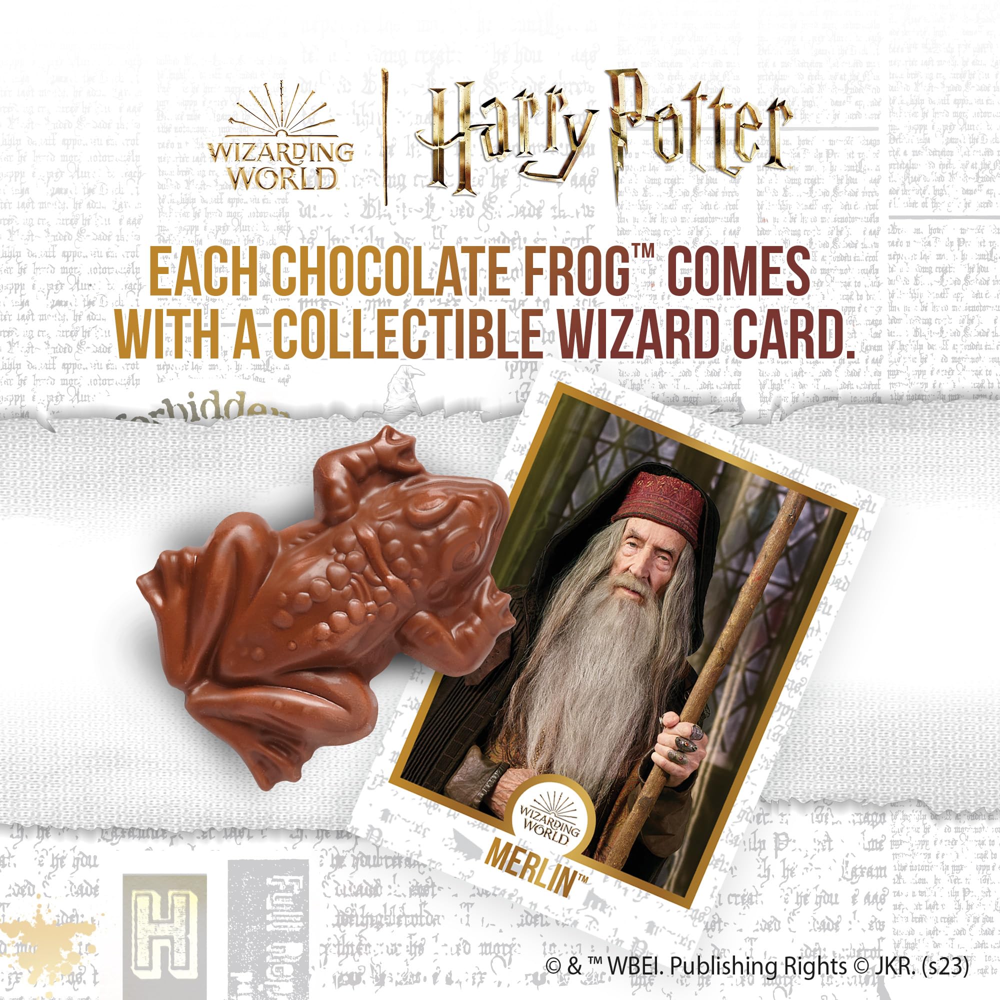 Harry Potter Chocolate Frog and Collectible Card, 0.55 Ounces, (2 Pack)