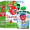 Gefen, Squeeze Me! All Natural Squeezable Applesauce, 3.17oz (24 Pack) No Sugar Added | Grab & Go | Certified Kosher (Including Passover)