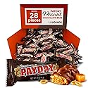 PayDay Peanut Caramel and Chocolate Candy Bar - 1.5 Pound Approx 28 Bars - Chocolate Covered Peanuts & Chewy Candy - Chocolate Bars are Made with a