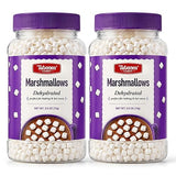 Dehydrated Marshmallow Bits - Vanilla Flavored Mini Marshmallows 2.6 oz Each (2 Bottles) - Holiday Marshmallow Topping for Hot Chocolate, Cocoa Bars
