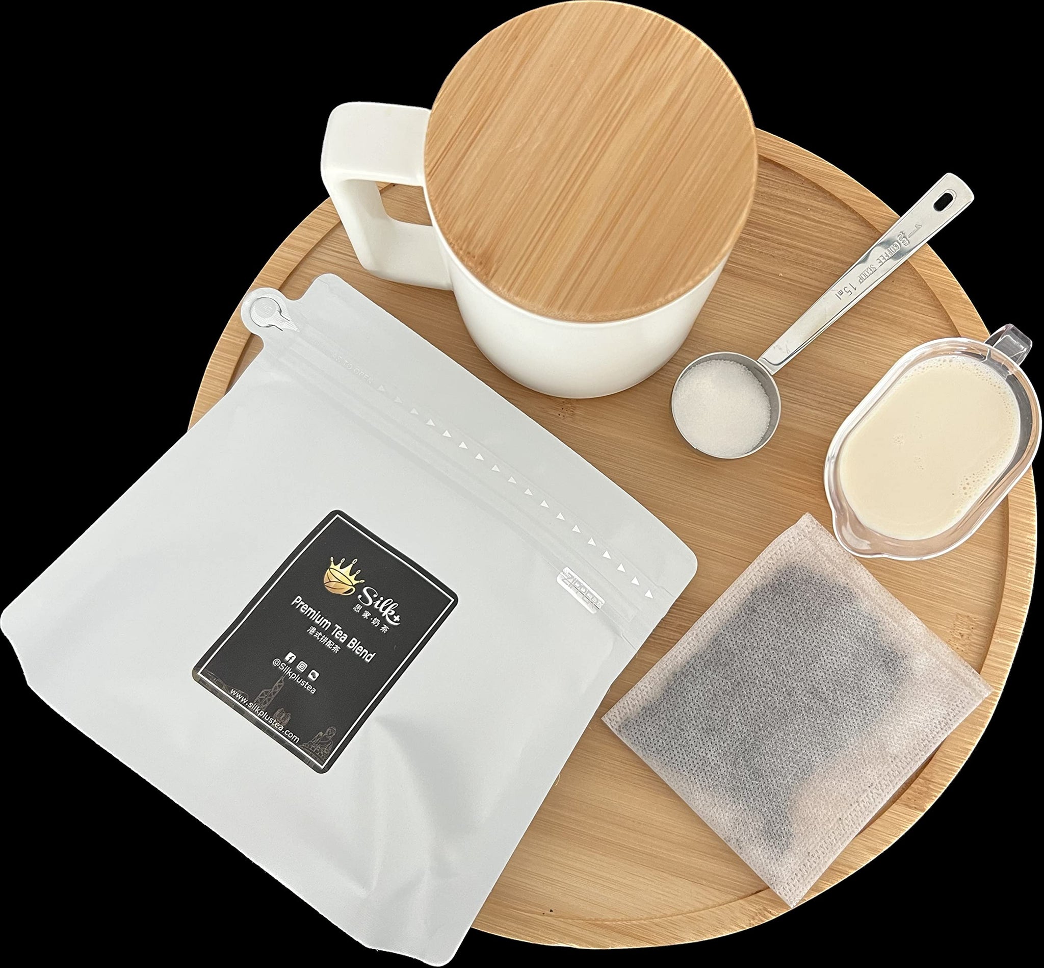 Silkplus Tea | Premium Ceylon Tea blend Convenient Pack - Hong Kong Style Milk Tea | Breakfast Tea | Caffeinate (12 Tea bags, 9g each)
