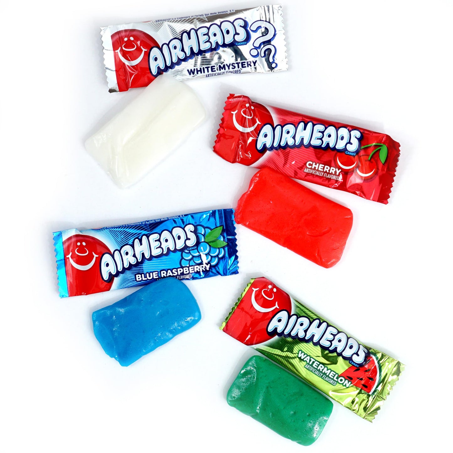 Airheads Candy Mini Bars, Assorted Flavors, 2 Pounds (Approx. 70 Pieces) Airheads Bulk Bag, Individually Wrapped Candy, Mini Airhead