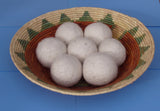3 Natural Felted Wool Dryer Balls by Brookingham