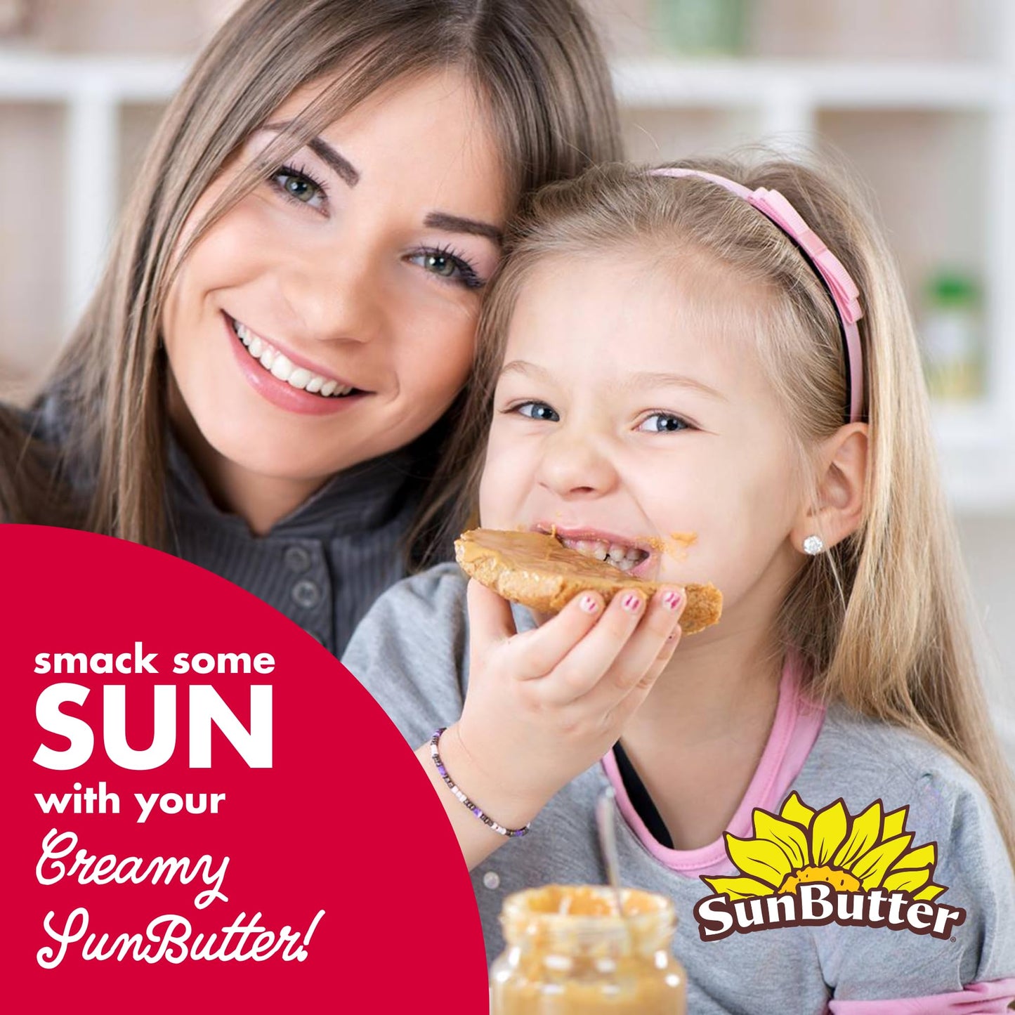 SunButter Creamy Sunflower Seed Butter, 16 oz Nut-Free Spread with 7g Plant-Based Protein, Roasted Rich & Savory Flavor, Smooth Texture | Vegan
