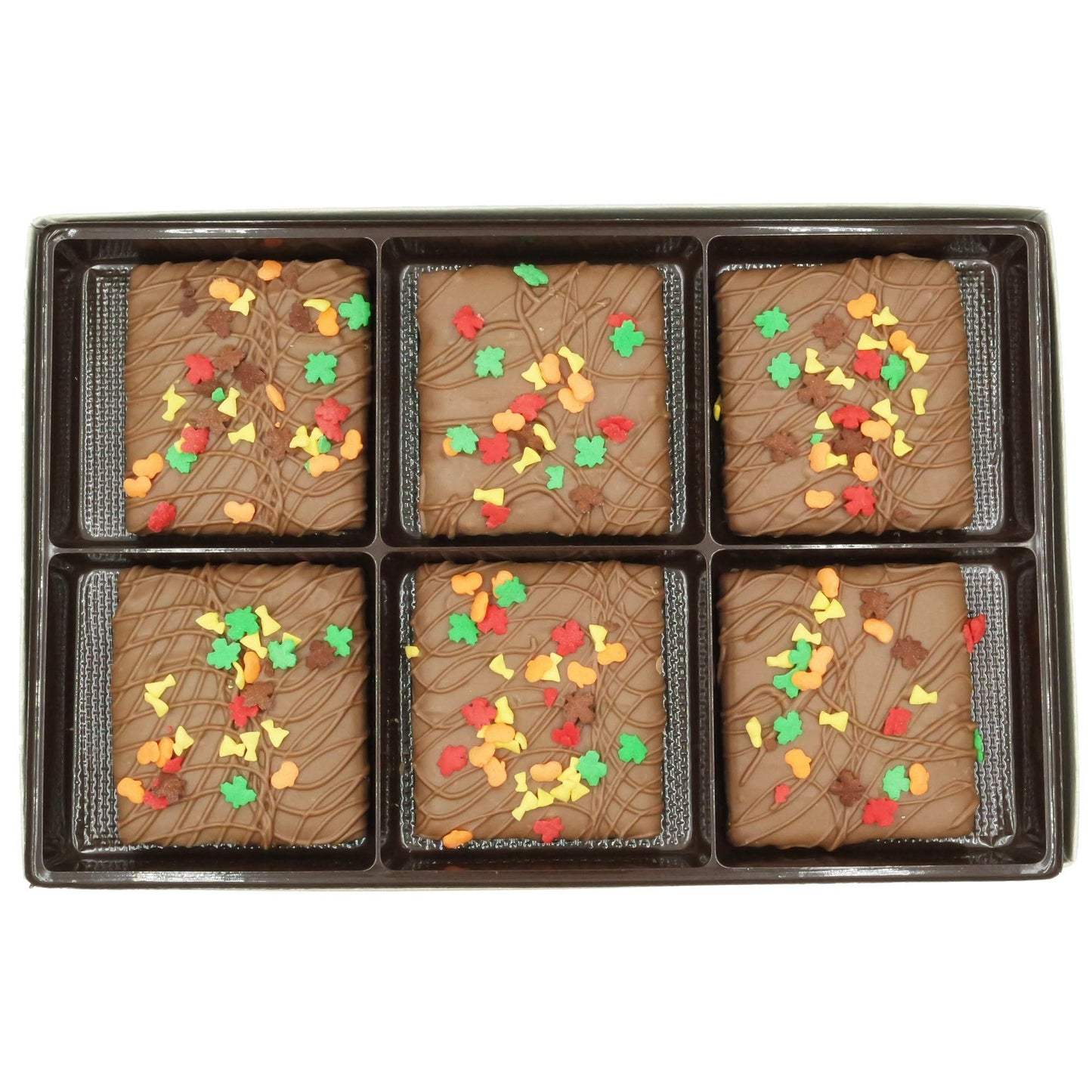 Philadelphia Candies Autumn Leaves Fall Gift, Milk Chocolate Covered Graham Crackers, 6 Ounce