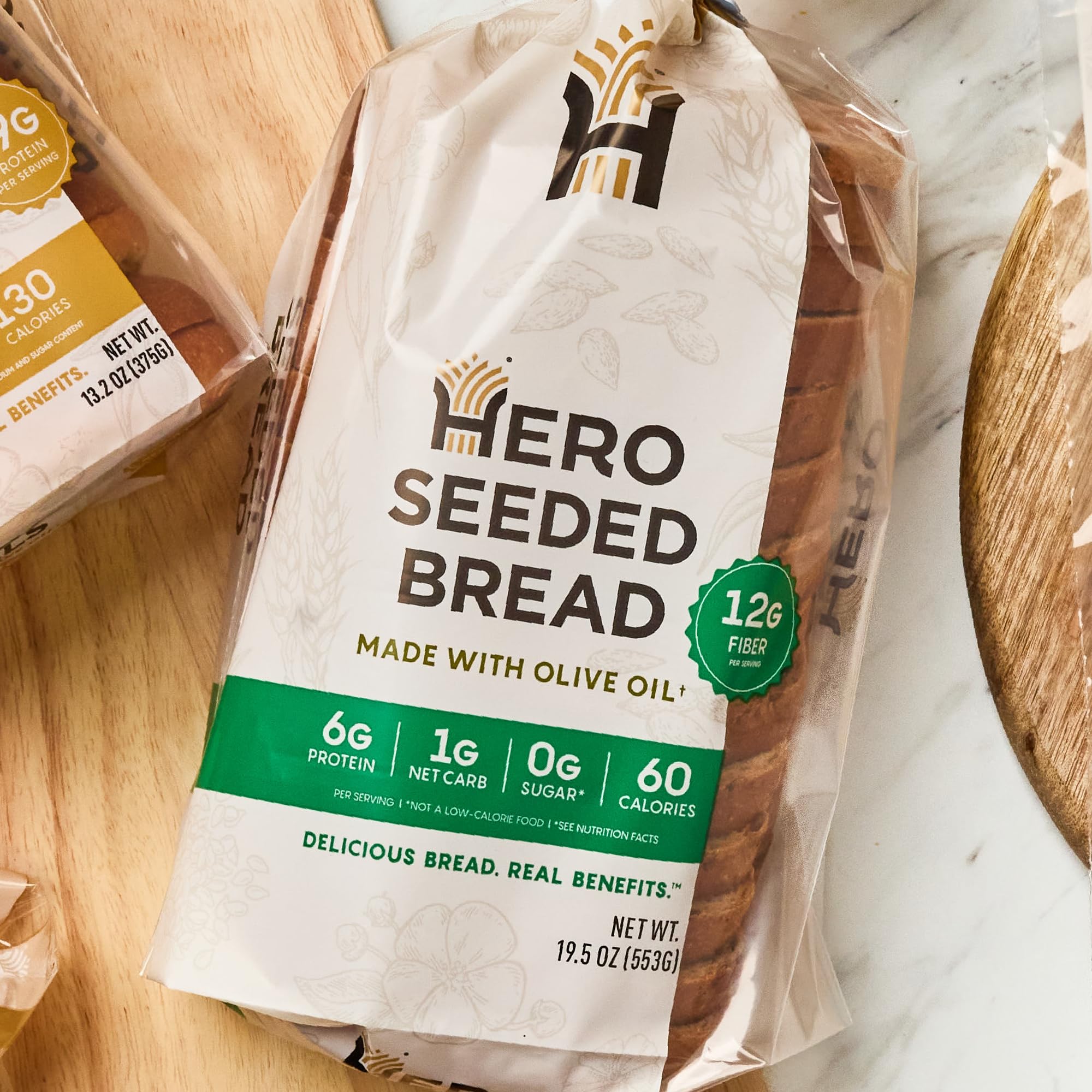 Hero Bread Hero Hits Bundle - 0g Net Carb Hawaiian Rolls, Tortillas & 1g Net Carb Seeded Bread | 0g Sugar, High Fiber, 100 Calories per serving | Net