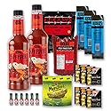 Extra Hot Bloody Mary Kit - 20 Piece - Just Add Vodka - Spicy Gifts for Men and Women - Bloody Mary Accessories - Beef Snacks - Bloody Mary Mix - Beef