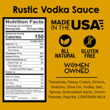 Pirro's Rustic Vodka, All Natural Sauce, 24 Ounce (Pack of 6)