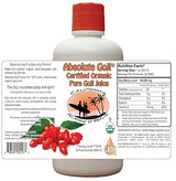 Absolute Goji - Pure Organic Goji Juice from CAOH (1 - 32 oz Bottle)