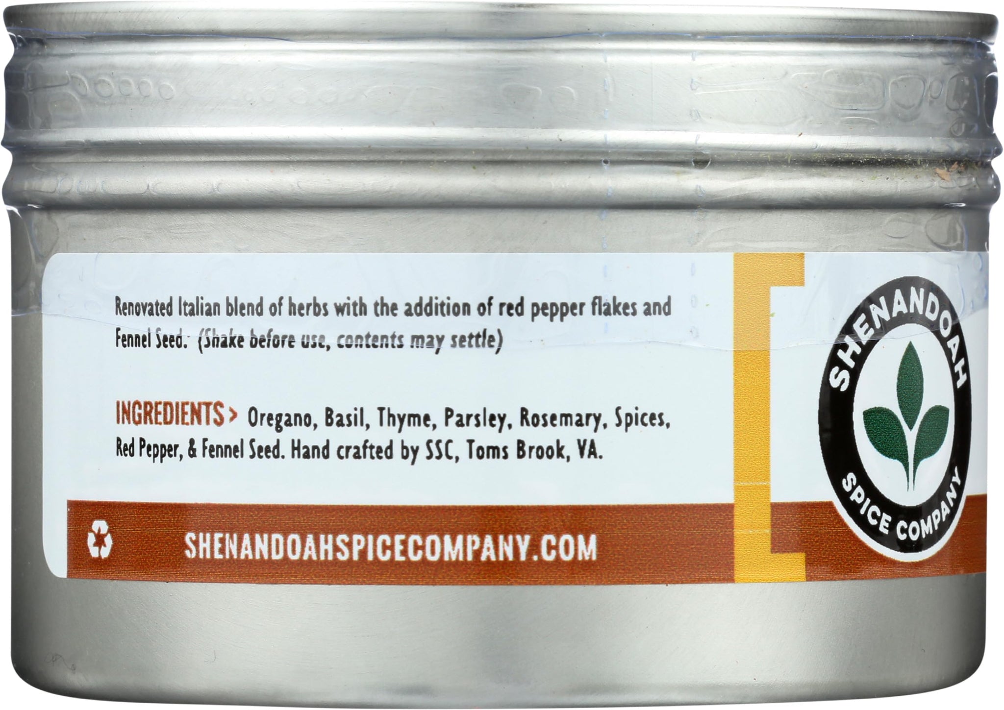 Shenandoah Spice Co, Spice Italian, 1.28 Ounce