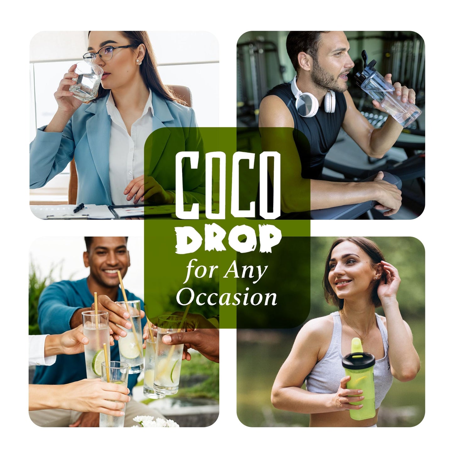 Coco Drop 100% Pure Coconut Water - No Sugar Added, Unsweetened, Non-GMO, 33.8 fl oz Bottle (Pack of 1)