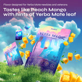 Yerba Mate Tea, Yerba Magic 5 in 1 Stick Packs with Lion's Mane, Prebiotics, Probiotics, L-Theanine, Plant Based Caffeine, Gut Health, Magic Mind