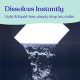 Lazy Coconuts Toilet Bowl Cleaner Strips - 60 Cleans, Plastic-free, Dye-free, With Lemon Essential Oil