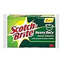 Scotch-Brite Heavy Duty Scrub Sponges, Stands Up to Stuck on Grime, 12 Count