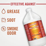 Unsmoke Wall Wash with Biosolv, Multipurpose Degreaser for Walls and Smoke Damage, Hard Surface Cleaner, 1-Gal Bottle