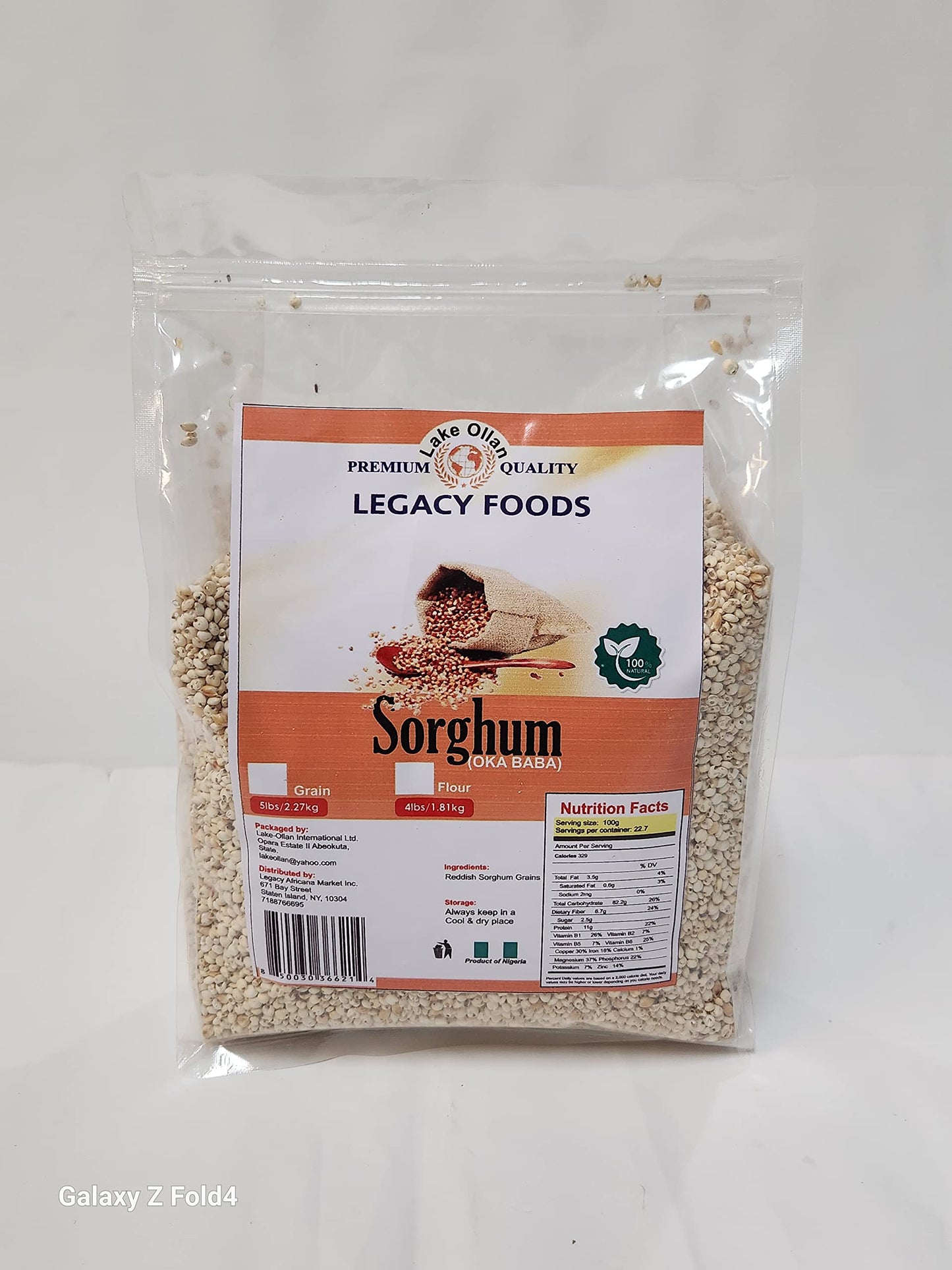 Sorghum Grains (White) 5lbs