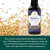 Eden Organic Shoyu Soy Sauce (*NEW*), Artisan Brewed in Japan, Aged 2 Years in Hundred-Year-Old Cypress Wood Barrels, 10 fl oz (296 ml)