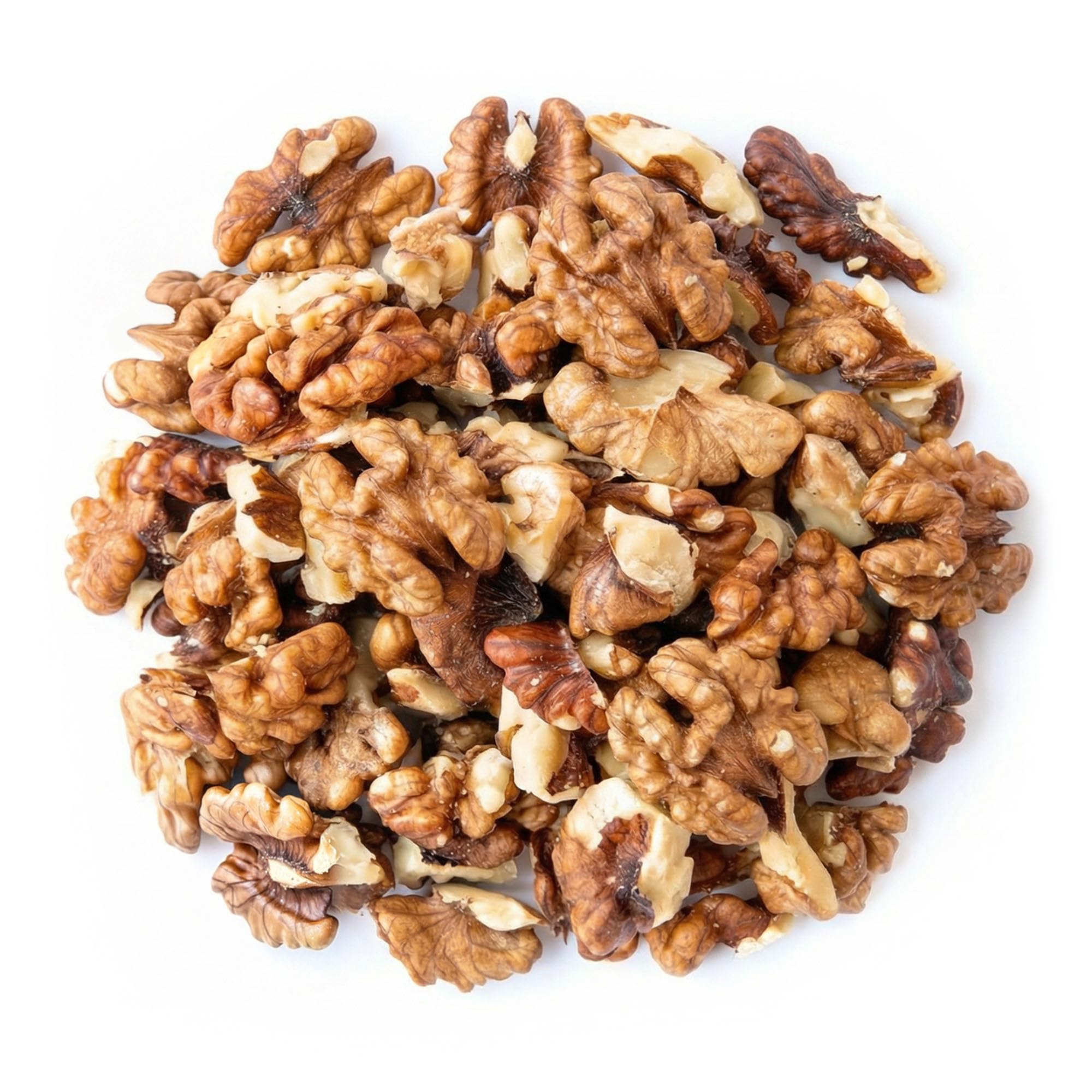 Organic California Walnuts Halves & Pieces, 5 Pounds - Non-GMO, Raw, Unsalted, Shelled, Vegan, Kosher, Sirtfood, Bulk Snack. High in Omega-3 Fatty