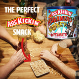 ASS KICKIN’ Habanero Honey Spicy Hot Peanuts - 12oz - Ultimate Spicy Gourmet Gift Peanuts - Try if you dare!