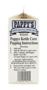 3.25 lbs Pappy's Kettle Corn Mix