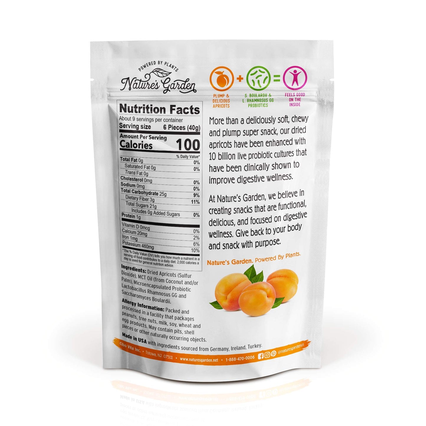 Nature's Garden Probiotic Apricots 12oz