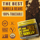 Organic Pure Ground Vanilla Powder | Pure Madagascar Grade A for Bakers, Chefs, Ice Cream Makers, and Home Cooks | Beyond Good Vanilla