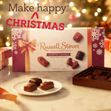 RUSSELL STOVER Christmas Assorted Caramels in Milk & Dark Chocolate Candy Gift Box, 9 oz.