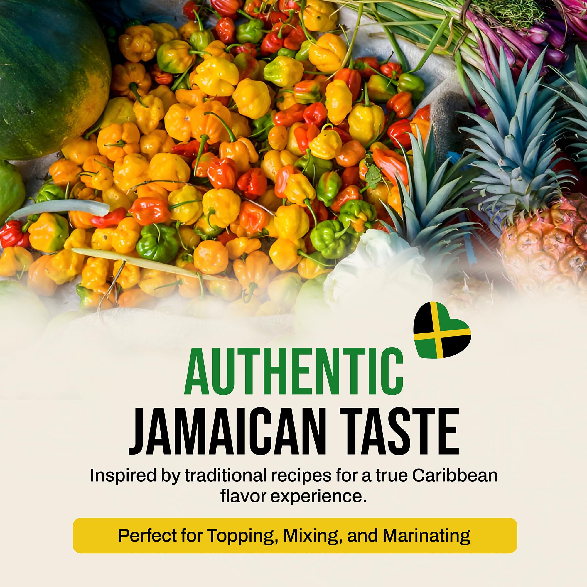 Montego Island Foods Jamaican Pickled Pepper Sauce - Hand Picked & Hand Packed - Authentic Jamaican Escovitch Sauce - Scotch Bonnet Pepper Sauce - 16