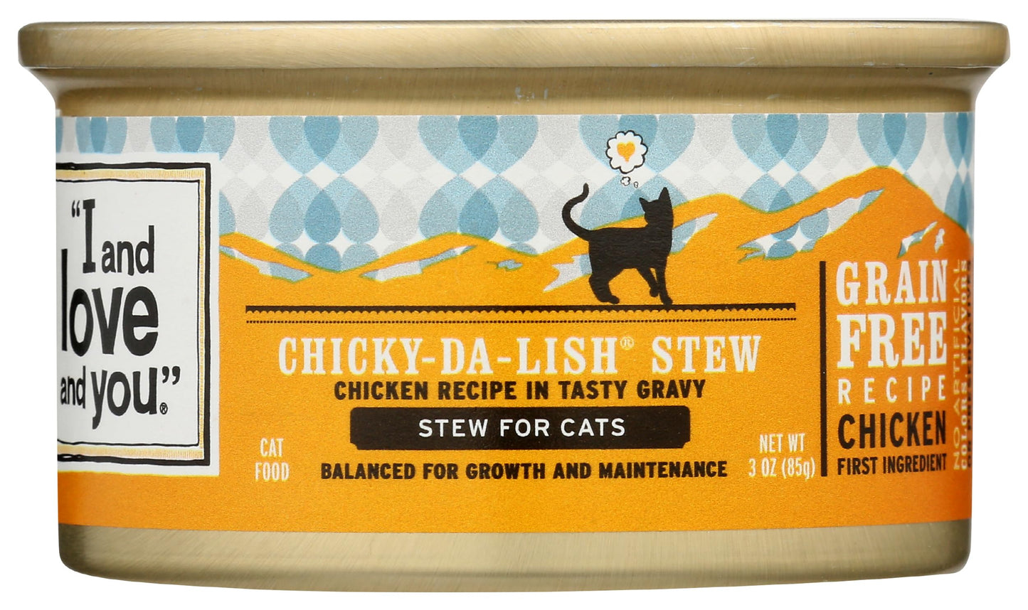 I AND LOVE AND YOU, Cat Food Chicken Chunky Gravy, 3 Ounce