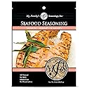 My Family's Seafood Seasoning Pack - All-Natural Shrimp, Scallops & Salmon Seasoning - No MSG, Gluten-Free, Preservative-Free Dry Rub - 3.6 oz