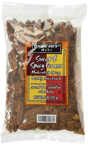 Trader Joe's Sweet and Spicy Pecans 5oz (Pack of 5)