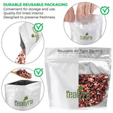 Tealyra Pina Colada Cocktail Tea - Coconut Hibiscus Fruit - Herbal & Fruity Loose Leaf - Caffeine-Free - Hot & Iced - Vitamins Rich - All Natural