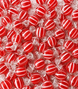 Cinnamon Hard Candy 1 lb - Classic Suckers, Spicy Cinnamon Flavor, Red & White Striped, Individually Wrapped Bulk, Old-Fashioned Sweet Treat