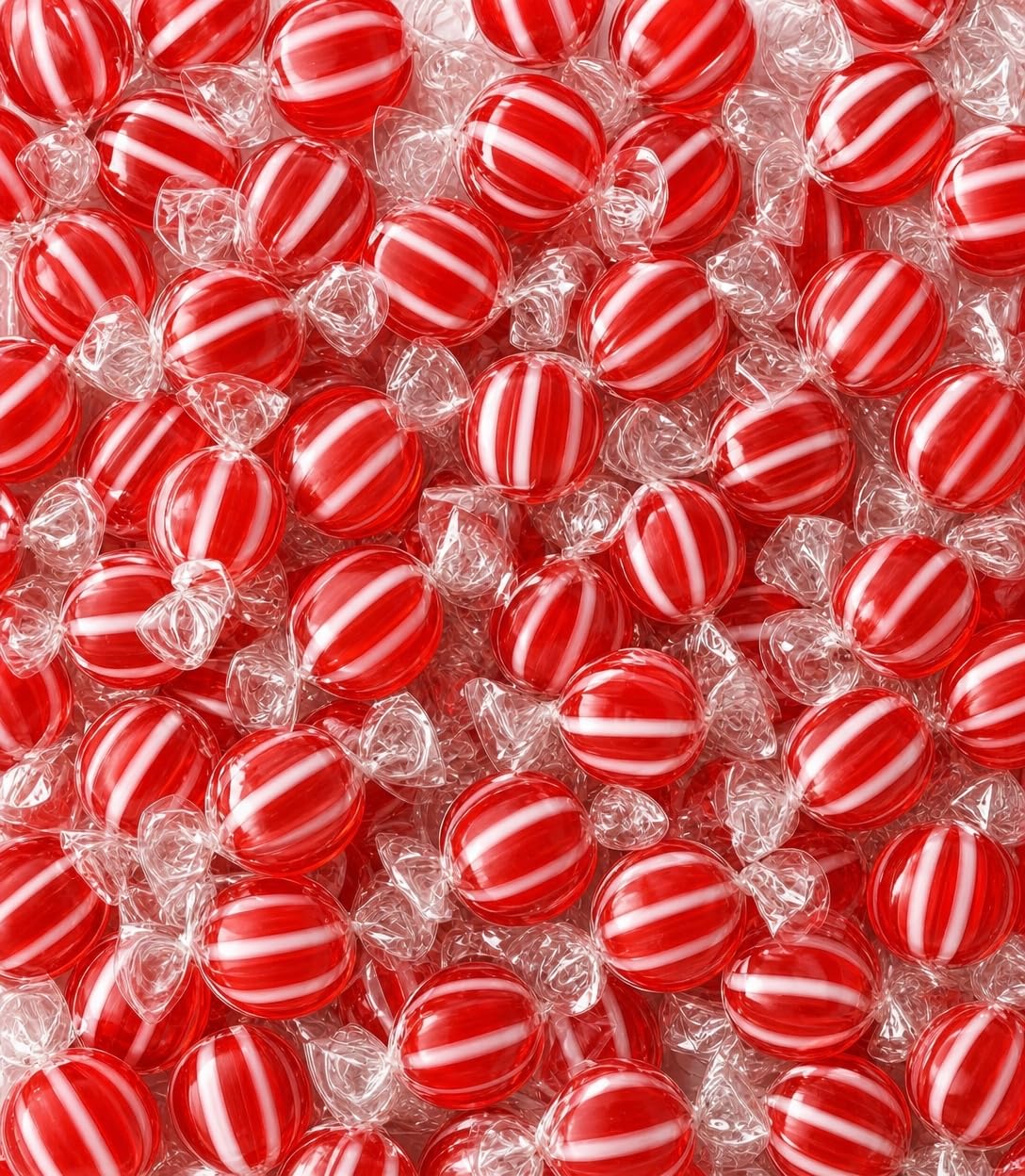Cinnamon Hard Candy 1 lb - Classic Suckers, Spicy Cinnamon Flavor, Red & White Striped, Individually Wrapped Bulk, Old-Fashioned Sweet Treat