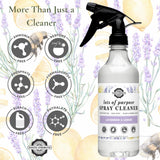 Rustic Strength Lots of Purpose Spray Cleaner with Lavender and Lemon Essential Oils, Multi-Purpose, Plant Based, Non-Toxic, 16 Fl Oz
