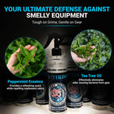 DRT Soap Odor Eliminator for Active & Protective Gear - Pack of 2 (16oz) Instant Deodorizer Spray for K9 Equipment, Vests, Uniforms & More | Quick