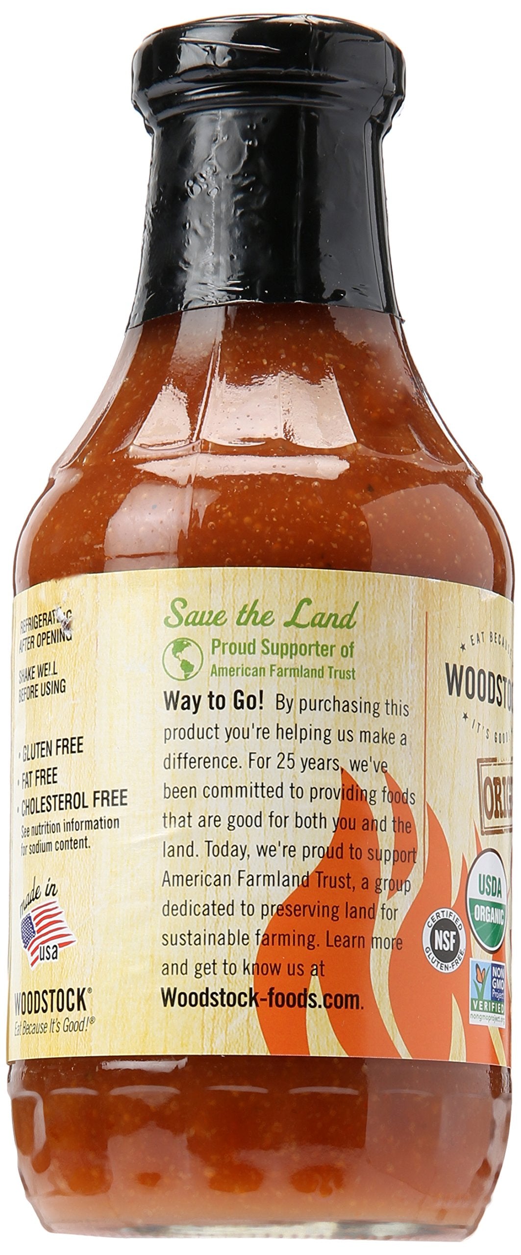 Woodstock Organic BBQ Sauce - Case of 12 - 18 oz.