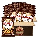 Osem Bamba Peanut Butter Puffs with Creamy Hazelnut Filling - Kosher Crunchy PB Snack with Chocolate Center, Oven Baked Treat with a Crunch - 2.1 oz