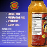 TorchBearer Sauces Headless Horseradish Ghost Pepper Hot Sauce 5oz, Heat level 6 - Featured on Hot Ones - All Natural, Extract-Free, Made in USA