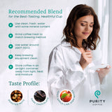 Purity Coffee FLOW Original Medium Roast Whole Bean (12oz Bag) | Specialty-Grade USDA Organic Arabica Blend | Third Party Tested for Mold, Mycotoxins